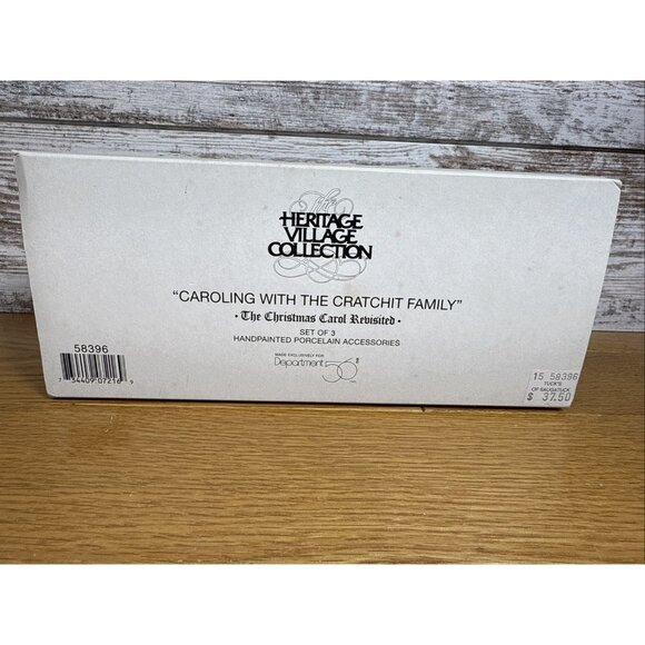Dept 56 Caroling with Cratchit Family 58396 Heritage Village  Christmas Carol - Picture 12 of 13